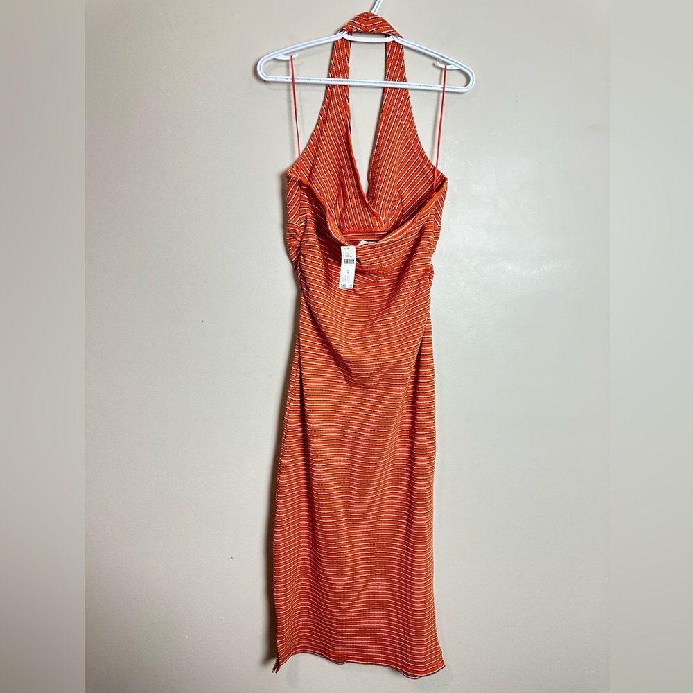 Pilcro High Tide Halter Slim Midi Dress - Picture 5 of 11